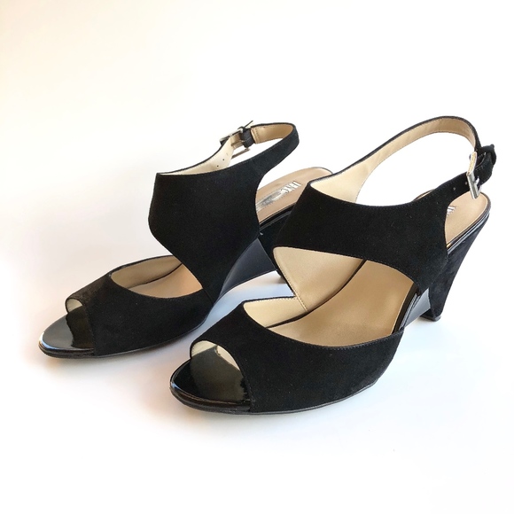 INC International Concepts Shoes - INC International Concepts Black Suede Sandals